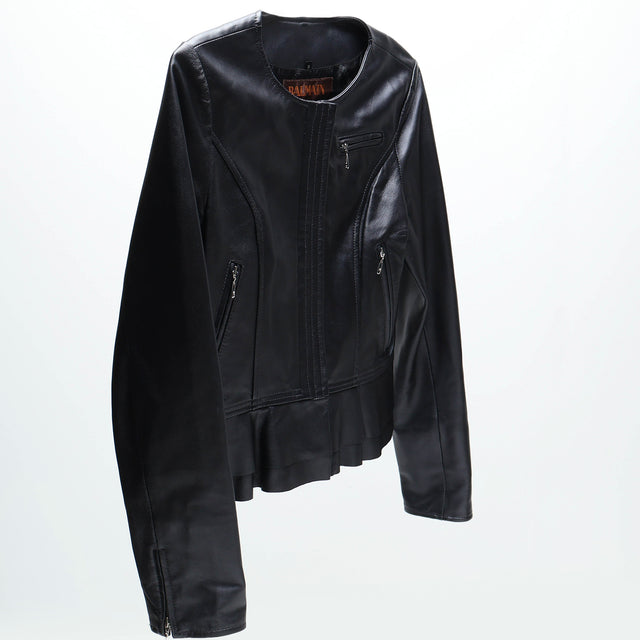 BALMAIN WOMENS LEATHER JACKET