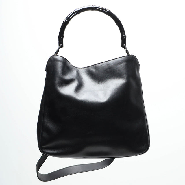 GUCCI BAMBOO LEATHER HAND BAG