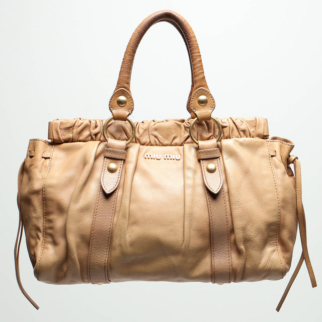 MIU MIU LEATHER HANDBAG