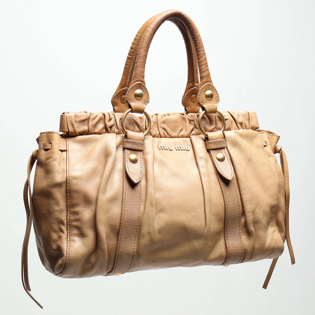 MIU MIU LEATHER HANDBAG