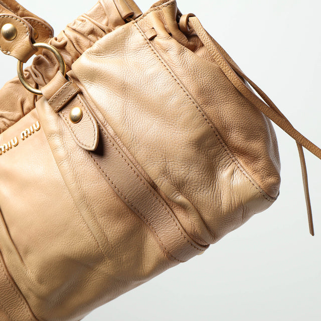 MIU MIU LEATHER HANDBAG