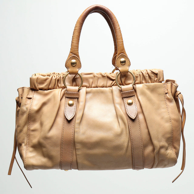 MIU MIU LEATHER HANDBAG