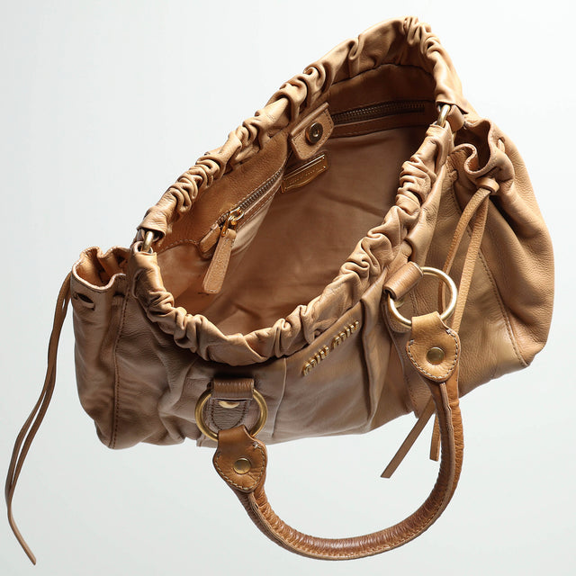 MIU MIU LEATHER HANDBAG