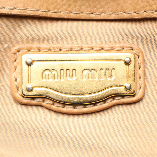 MIU MIU LEATHER HANDBAG