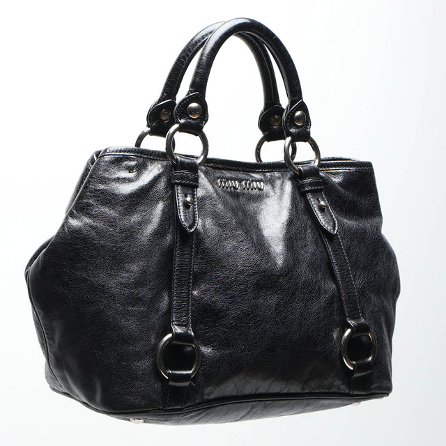 MIU MIU LEATHER HAND BAG