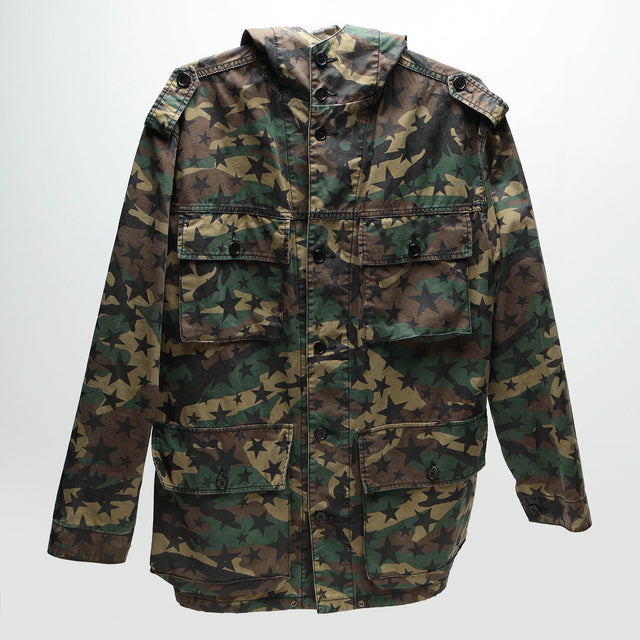 SAINT LAURENT STAR CAMO PARKA