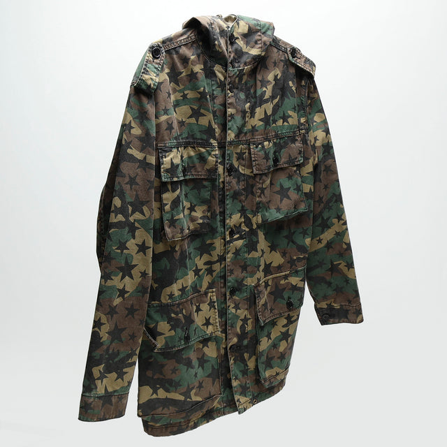 SAINT LAURENT STAR CAMO PARKA
