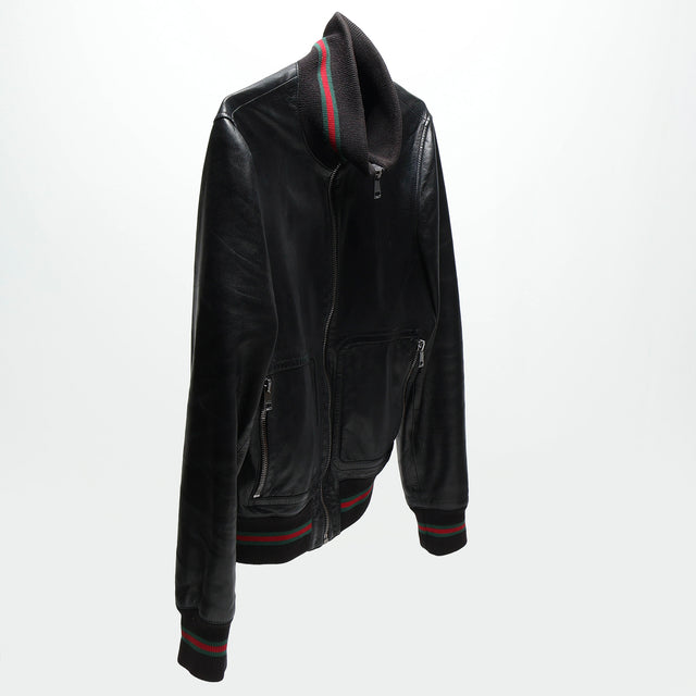 GUCCI LEATHER BOMBER JACKET