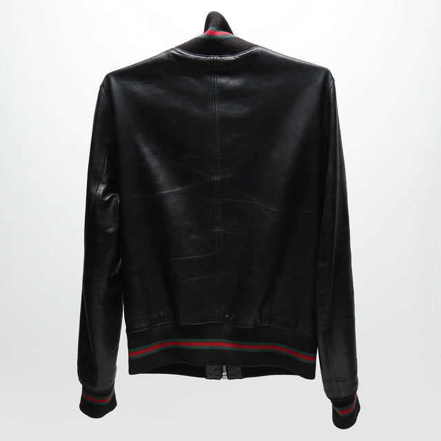 GUCCI LEATHER BOMBER JACKET