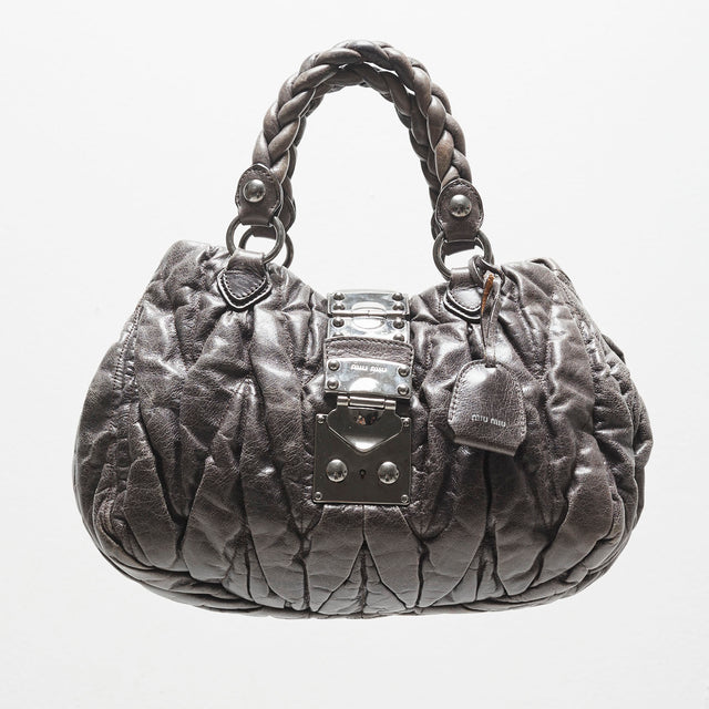 MIU MIU LEATHER HAND BAG