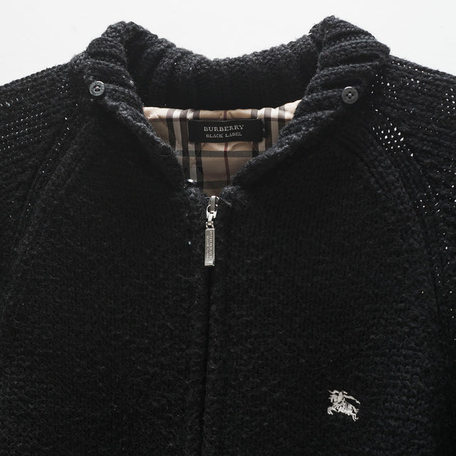 BURBERRY KNIT ZIP HOODIE