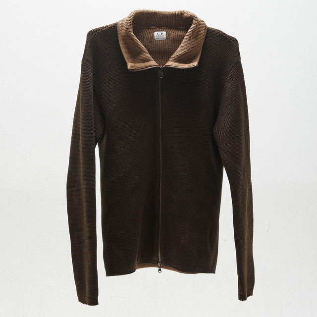 CP COMPANY KNIT ZIP HOODIE