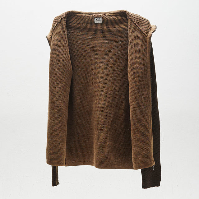 CP COMPANY KNIT ZIP HOODIE