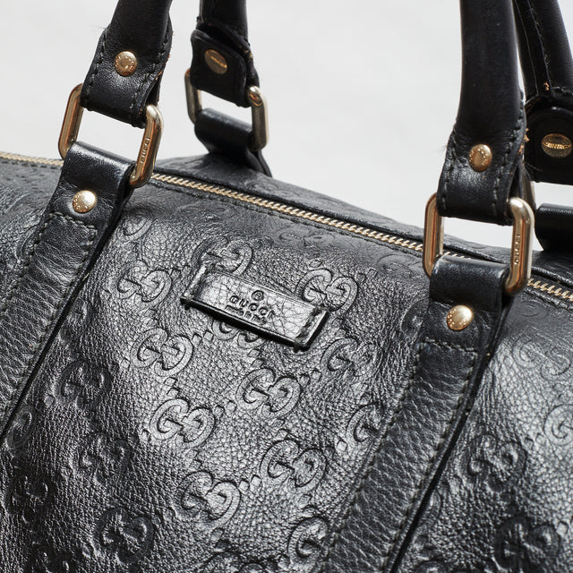GUCCI LEATHER DUFFLE BAG