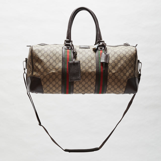 GUCCI MONOGRAM DUFFLE BAG