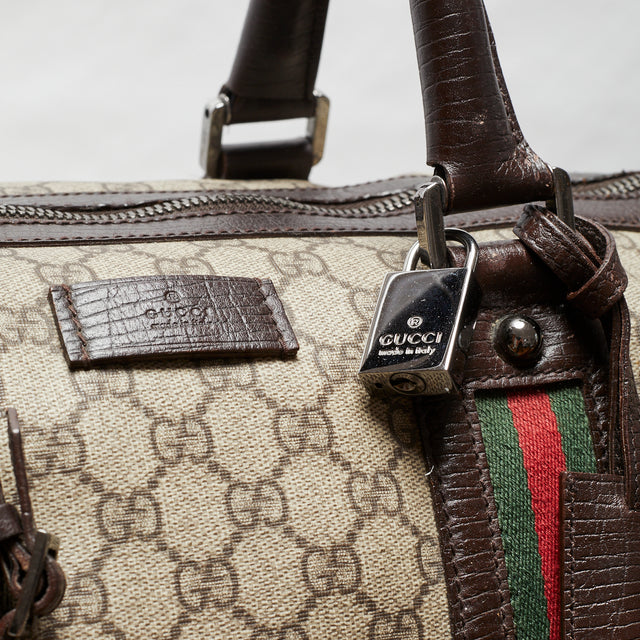 GUCCI MONOGRAM DUFFLE BAG