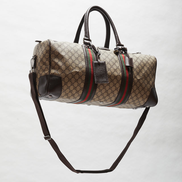 GUCCI MONOGRAM DUFFLE BAG
