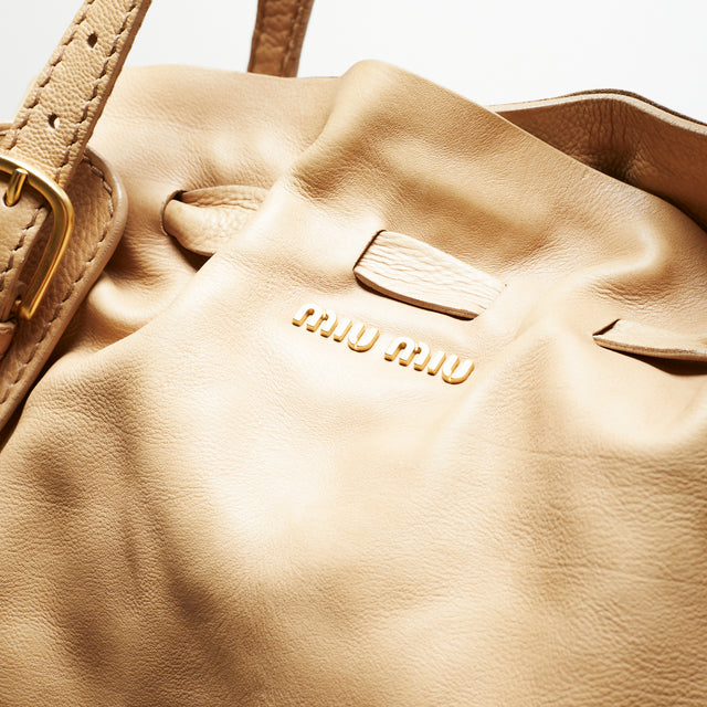 MIU MIU LEATHER HAND BAG