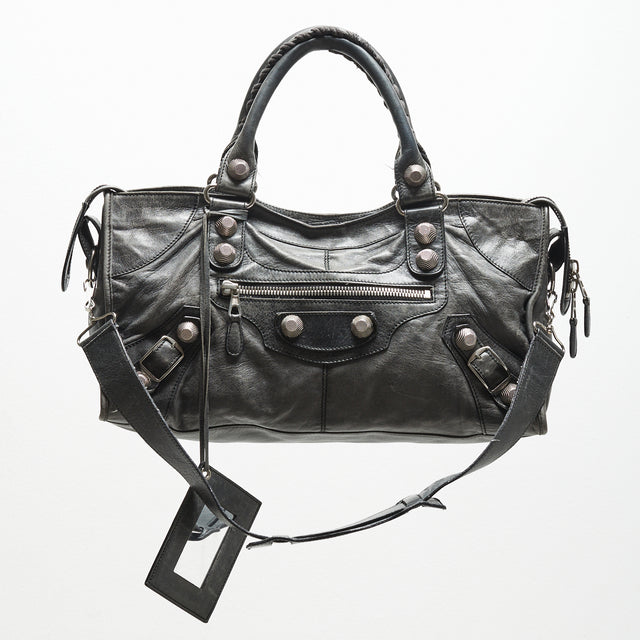 BALENCIAGA GIANT STUDS CITY BAG