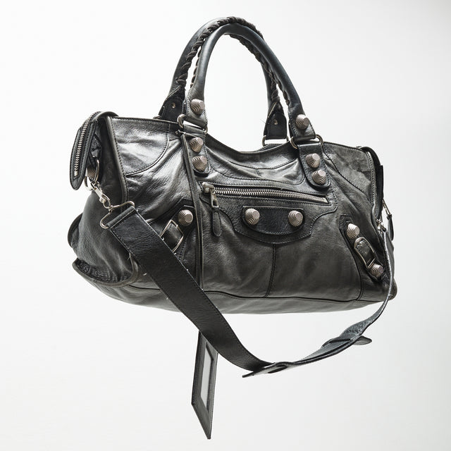 BALENCIAGA GIANT STUDS CITY BAG