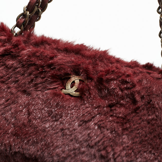 CHANEL FUR HAND BAG