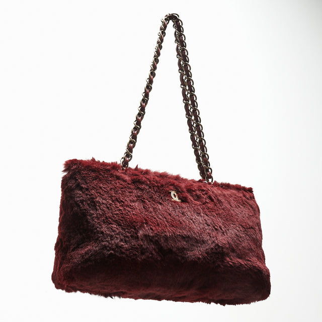 CHANEL FUR HAND BAG