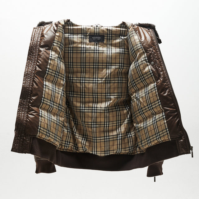 BURBERRY BLACK LABEL FUR JACKET