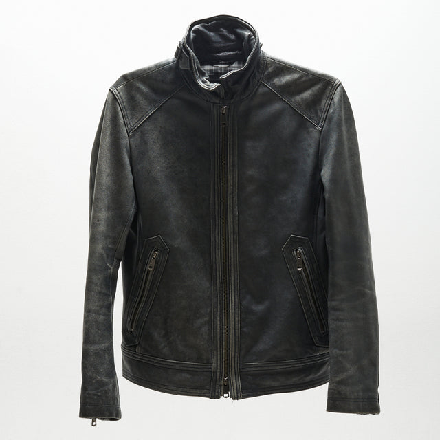 BURBERRY BLACK LABEL LEATHER JACKET