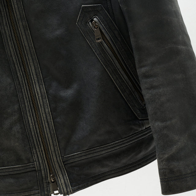 BURBERRY BLACK LABEL LEATHER JACKET