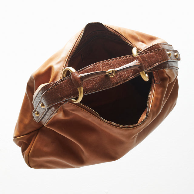 GUCCI HORSEBIT LEATHER HAND BAG