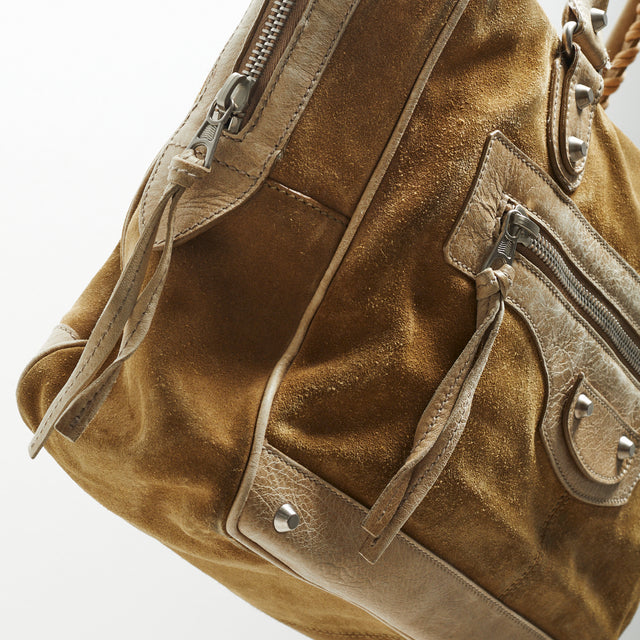BALENCIAGA SUEDE HAND BAG