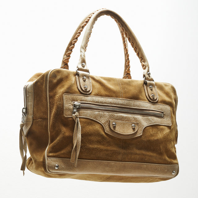 BALENCIAGA SUEDE HAND BAG