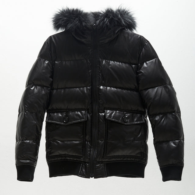 BURBERRY BLACK LABEL REVERSIBLE PUFFER JACKET