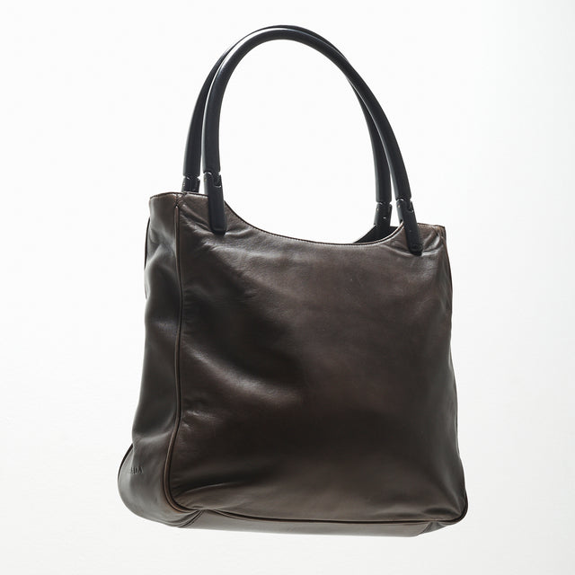 PRADA LEATHER HAND BAG
