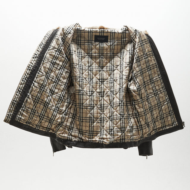 BURBERRY BLACK LABEL SHEARLING JACKET