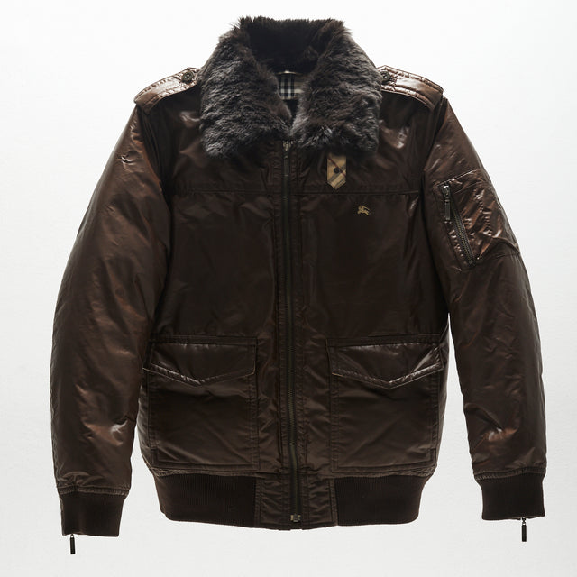 BURBERRY BLACK LABEL FUR JACKET
