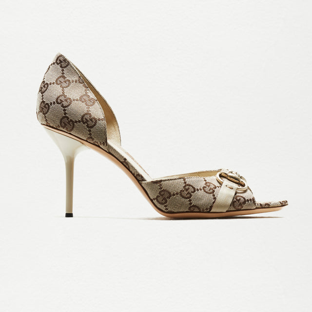 GUCCI MONOGRAM HEELS