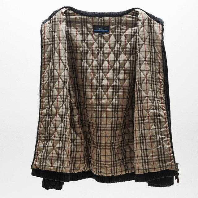BURBERRY BLACK LABEL KNIT ZIP JACKET