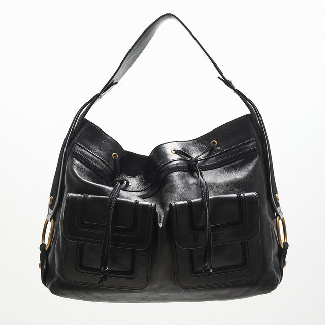 SAINT LAURENT LEATHER HAND BAG