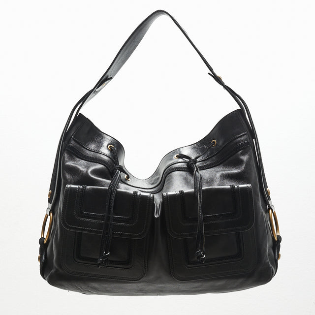 SAINT LAURENT LEATHER HAND BAG