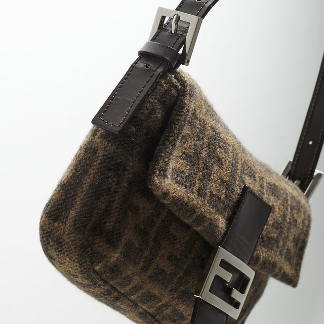 FENDI WOOL BAGUETTE BAG
