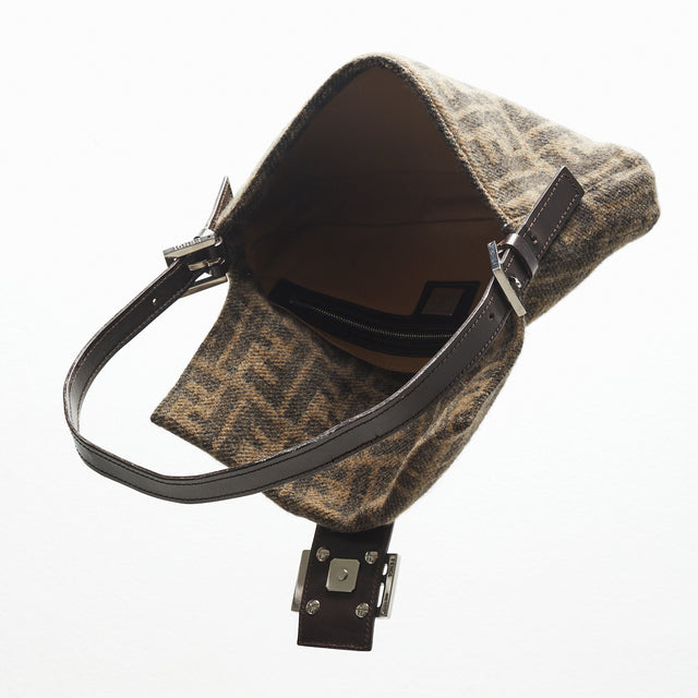 FENDI WOOL BAGUETTE BAG