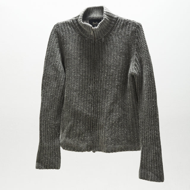 DOLCE & GABBANA KNIT ZIP JACKET