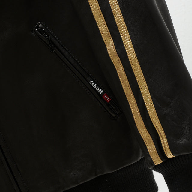 SCHOTT 90'S LEATHER HOODED JACKET