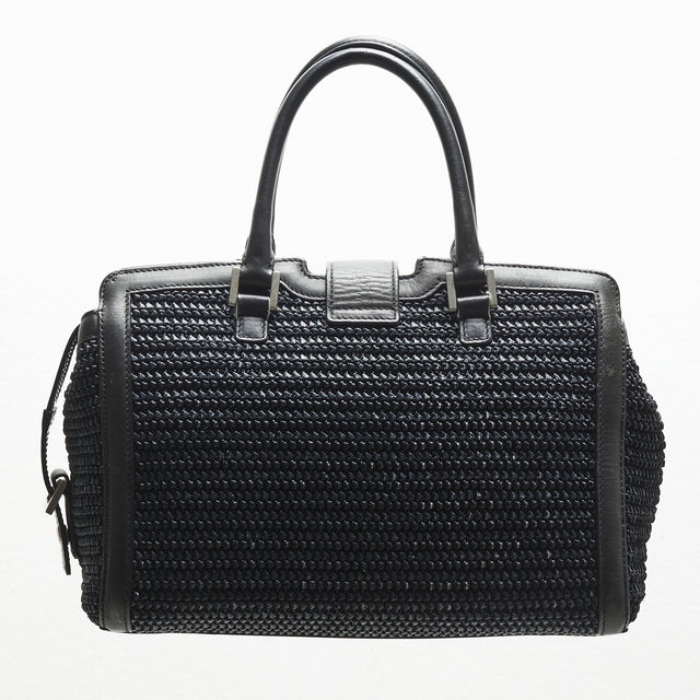 SAINT LAURENT RAFFIA HAND BAG