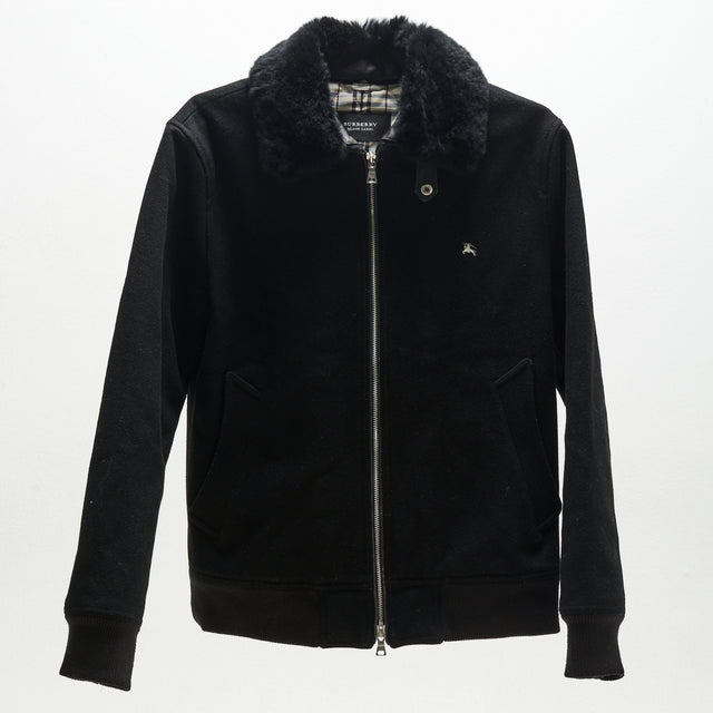 BURBERRY BLACK LABEL FUR ZIP JACKET