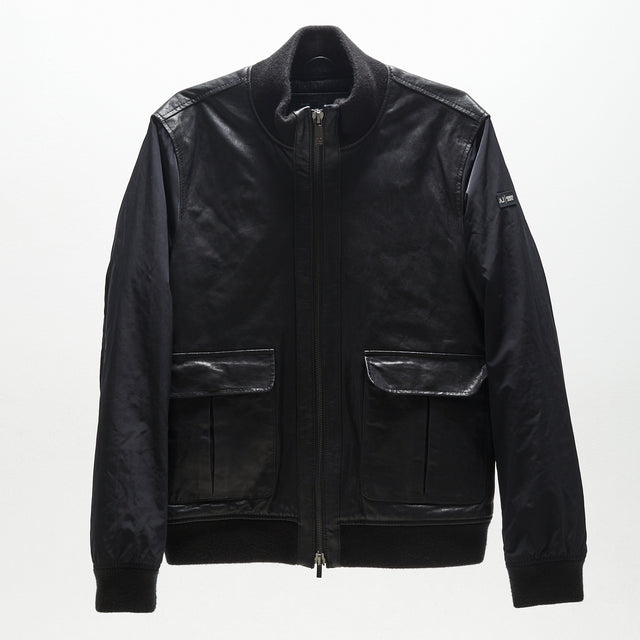 ARMANI JEANS LEATHER JACKET