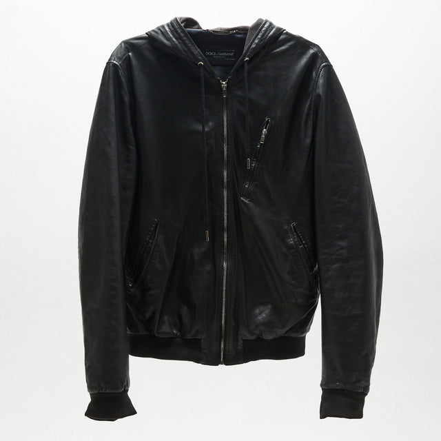 DOLCE&GABBANA LEATHER JACKET