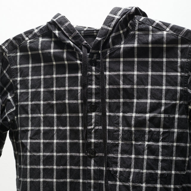 NUMBER (N)INE HOODED FLANEL SHIRT