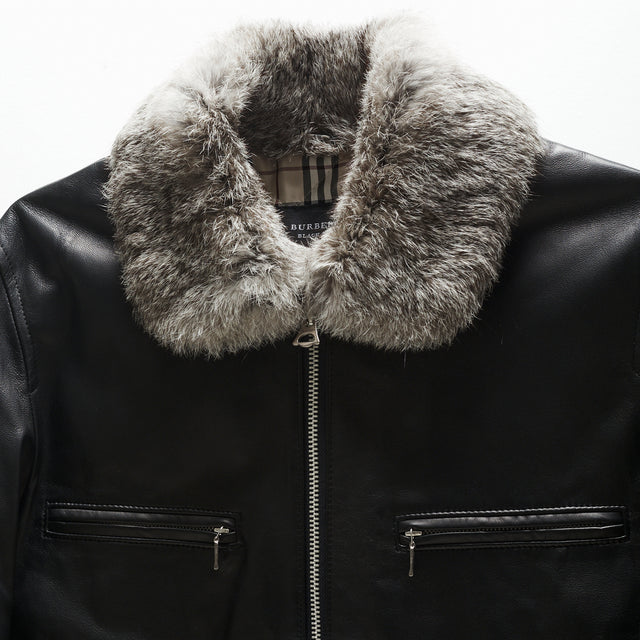 BURBERRY BLACK LABEL LEATHER JACKET